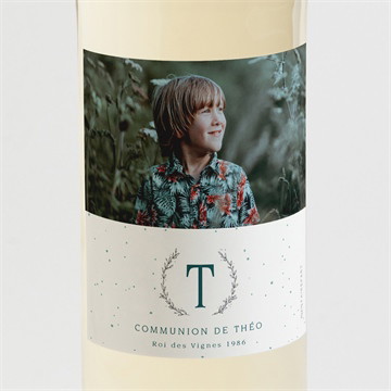 Etiquette de bouteille communion ma couronne