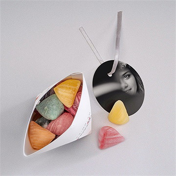 Boîte surprise mariage couronnés - Intérieur de la boîte