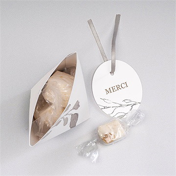 Boîte surprise mariage élégance - Intérieur de la boîte