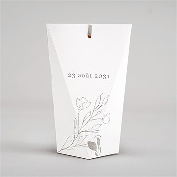 Boîte surprise mariage élégance - Dos de la boîte