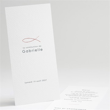 Menu communion jour sacré cube