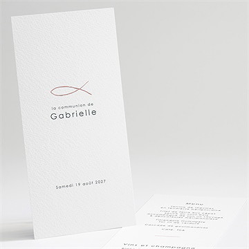 Menu communion jour sacré