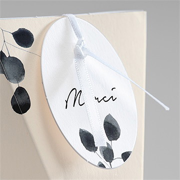 Boîte surprise mariage contraste - Détail de la boîte