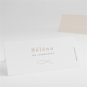 Marque-place communion pourpre