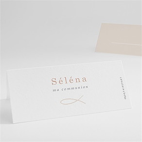 Marque-place communion pourpre