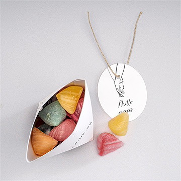 Boîte surprise mariage belle esquisse - Intérieur de la boîte