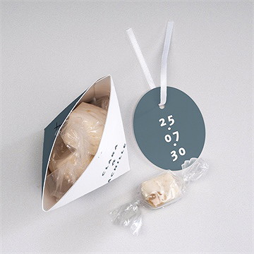 Boîte surprise mariage esquisse - Intérieur de la boîte