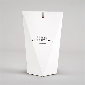 Boîte surprise mariage un point c'est nous - Dos de la boîte