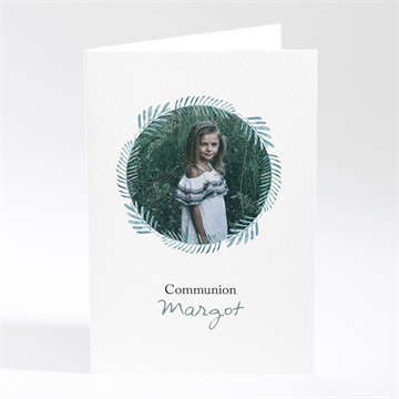 Menu communion aquarelle sacrée