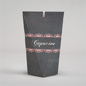 Boîte surprise communion dentelle rose - Dos de la boîte