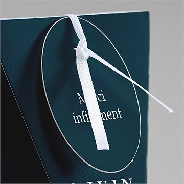 Boîte surprise mariage bleu royal - Détail de la boîte