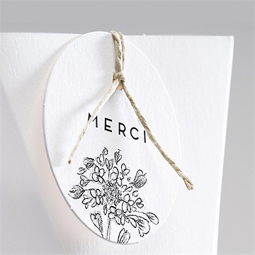 Boîte surprise mariage gravure florale - Détail de la boîte