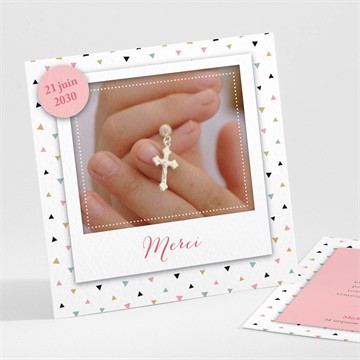 Remerciement communion sa première communion