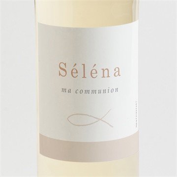 Etiquette de bouteille communion pourpre