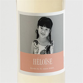 Etiquette de bouteille communion ma lumière