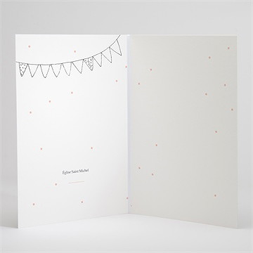 Livret de messe communion banderoles de fanions - Intérieur du livret