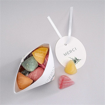 Boîte surprise mariage poésie d'aquarelle - Intérieur de la boîte