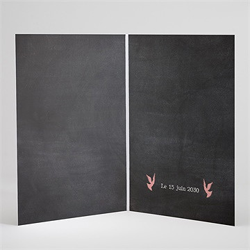 Livret de messe communion dentelle rose - Intérieur du livret