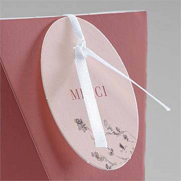 Boîte surprise mariage élégance rose - Détail de la boîte
