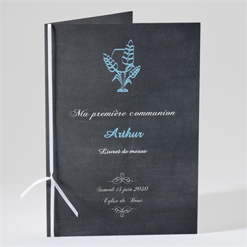 Livret de messe communion coupe et épis de blé