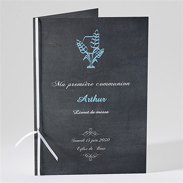 Livret de messe communion coupe et épis de blé