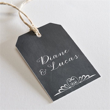 Etiquette mariage retro original