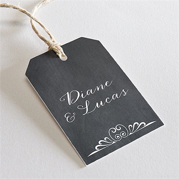 Etiquette mariage retro original