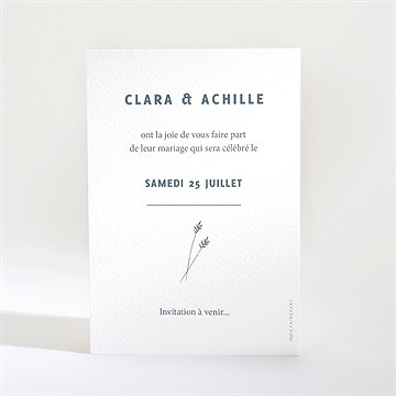 Save the Date mariage esquisse - Dos de la carte