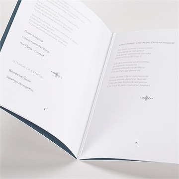 Livret de messe mariage esquisse - Mise en situation