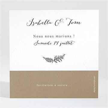 Save the Date mariage amour toujours - Dos de la carte