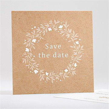 Save the Date mariage gravure