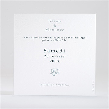 Save the Date mariage jouy exclusif - Dos de la carte