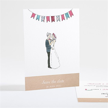 Save the Date mariage nos 2 petits mariés