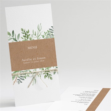 Menu mariage fougères