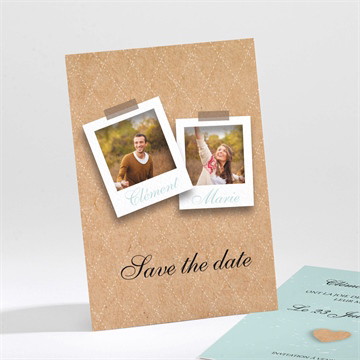 Save the Date mariage notre roman photo