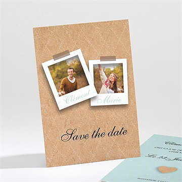 Save the Date mariage notre roman photo