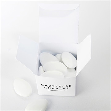 Boîte de dragées mariage un point c'est nous - Intérieur de la boîte