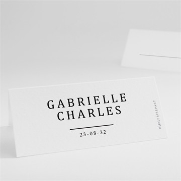 Marque-place mariage un point c'est nous