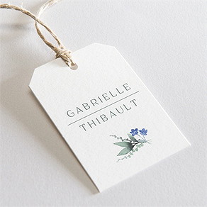 Etiquette mariage poésie d'aquarelle