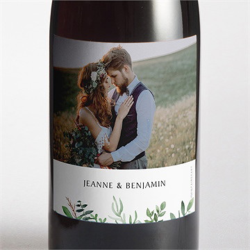 Etiquette de bouteille mariage love power