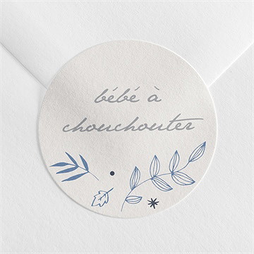 Sticker naissance tendre poésie