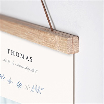 Affiche naissance tendre poésie - Détail de l'affiche