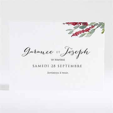 Save the Date mariage jolis coquelicots - Dos de la carte