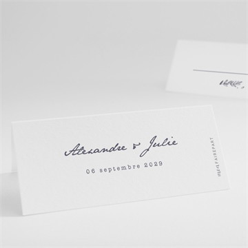 Marque-place mariage feuillages