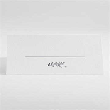 Marque-place mariage feuillages - Dos du marque place