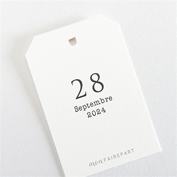 Etiquette mariage jolis coquelicots - Dos de l'étiquette