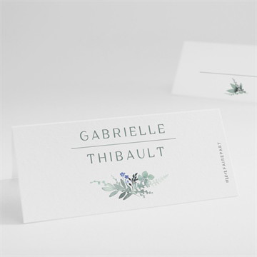 Marque-place mariage poésie d'aquarelle étiquette