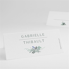 Marque-place mariage poésie d'aquarelle