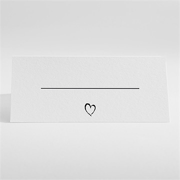 Marque-place mariage juste nous - Dos du marque place