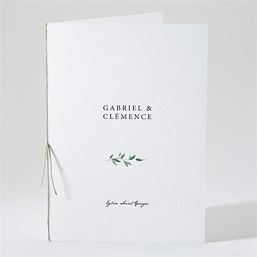 Livret de messe mariage so chic